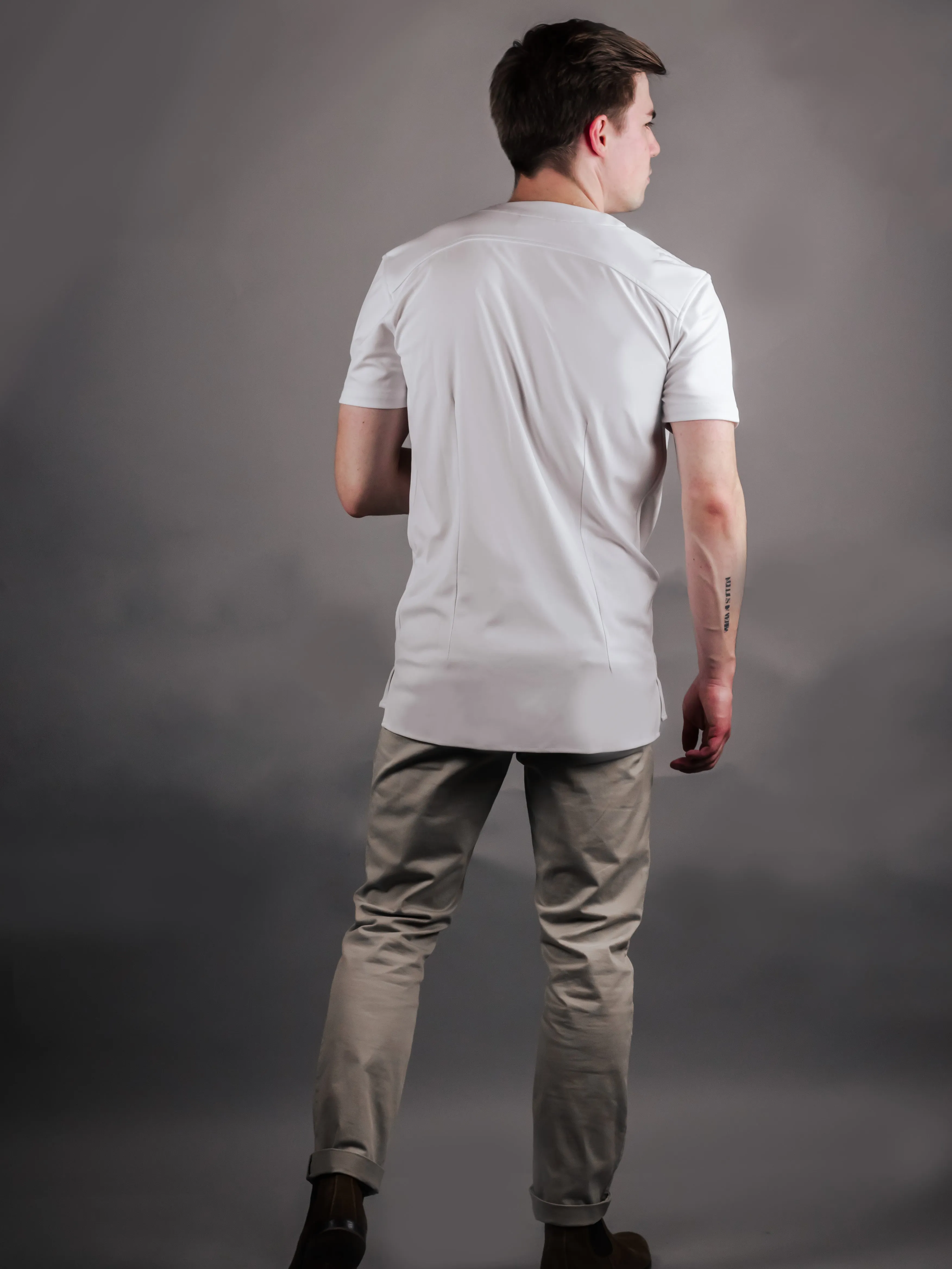 2.0 Collarless Future Short Sleeve - White (Recycled)
