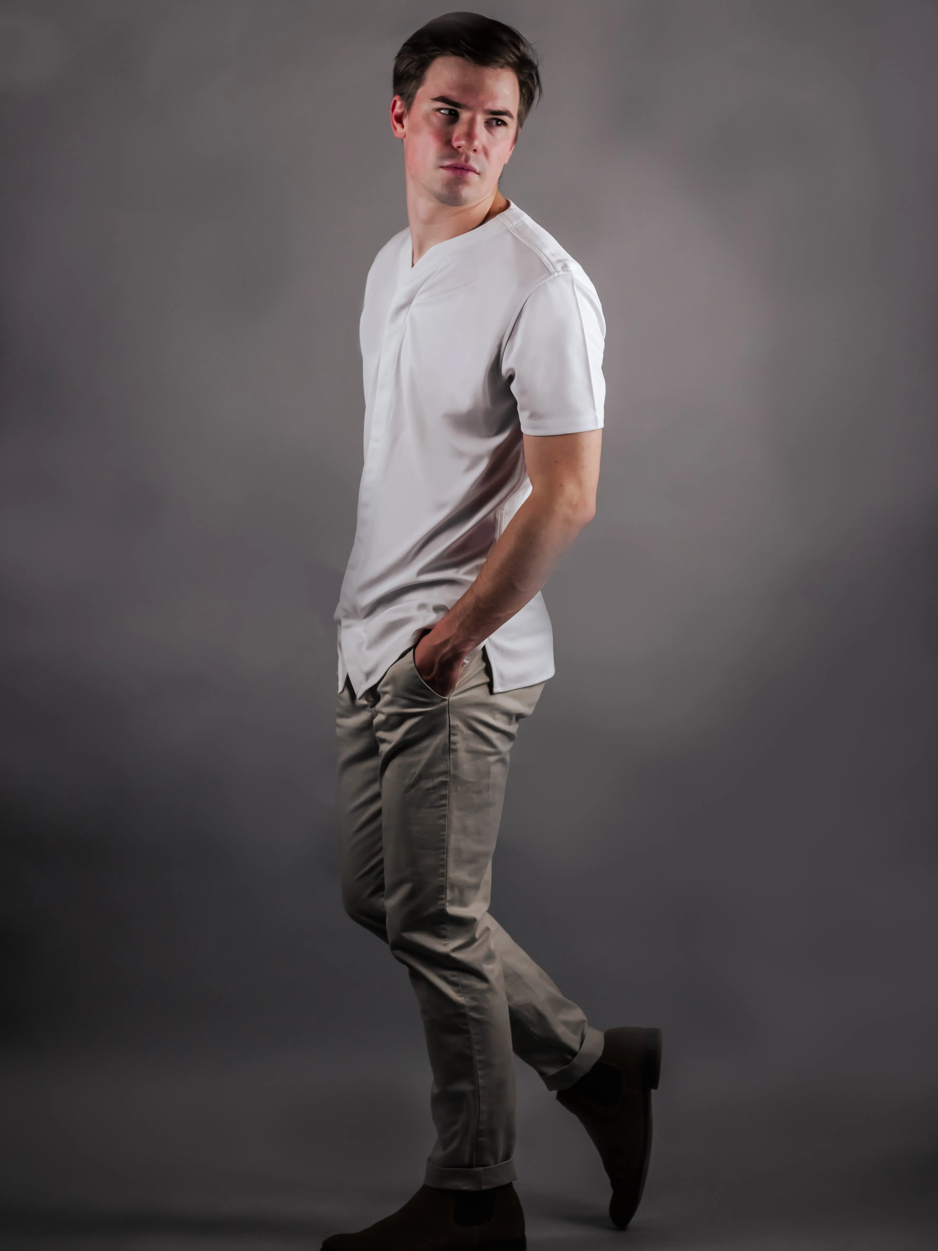 2.0 Collarless Future Short Sleeve - White (Recycled)
