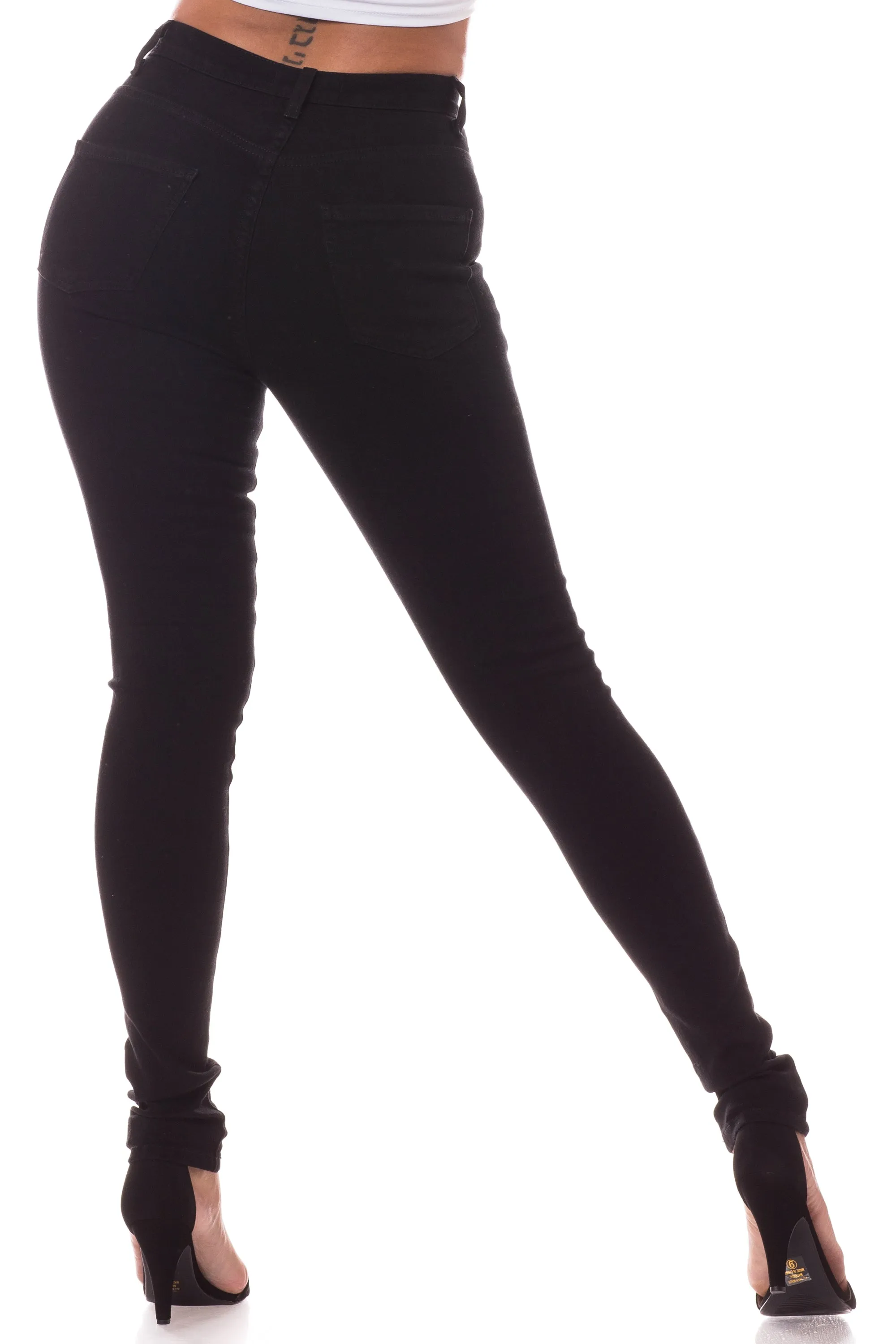 4078 Women's Super High Waisted Skinny Jeans