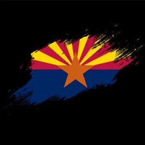 Arizona Flag Paint Swatch T-Shirt