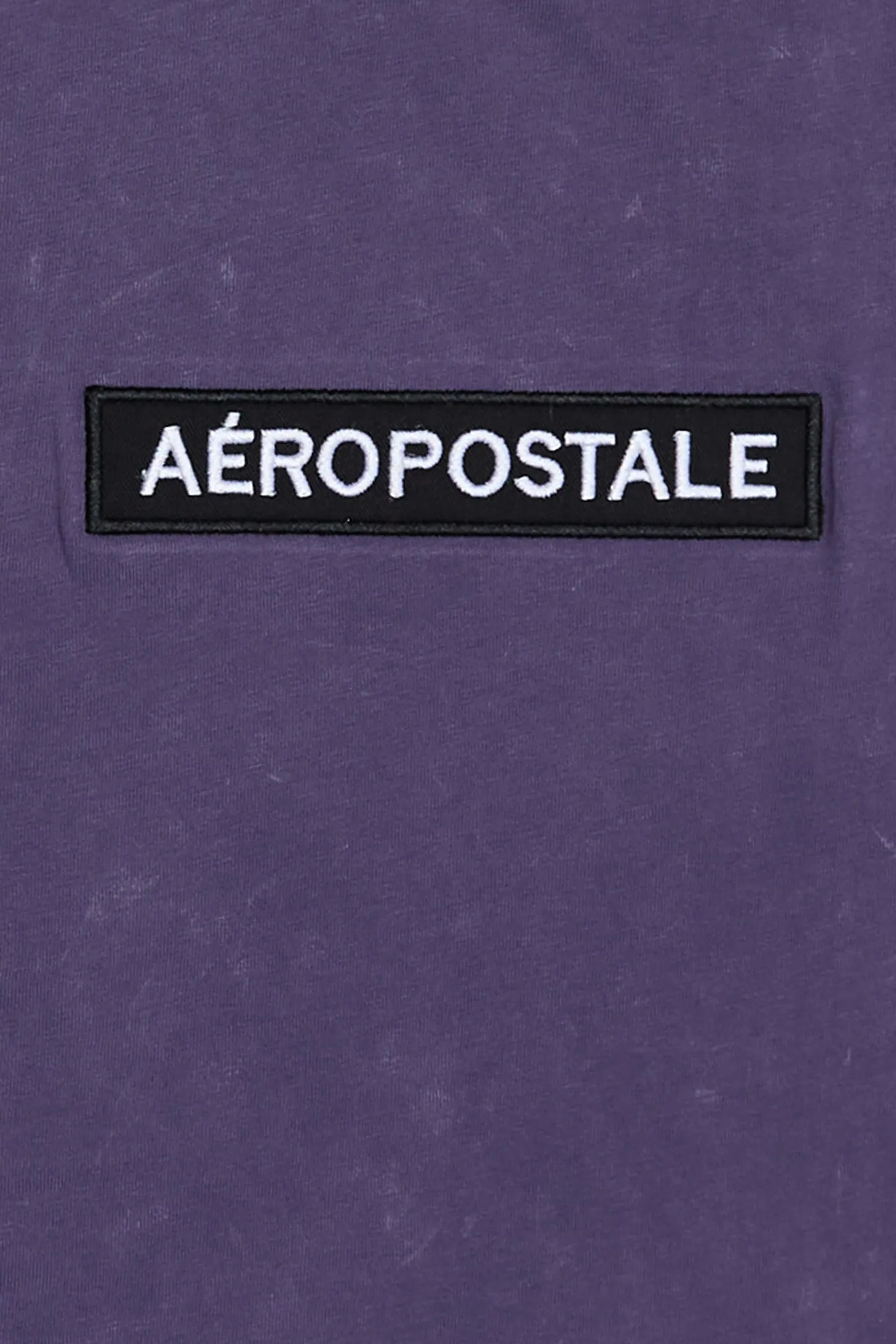 Aropostale Embroidered Box Graphic Acid Wash Tee