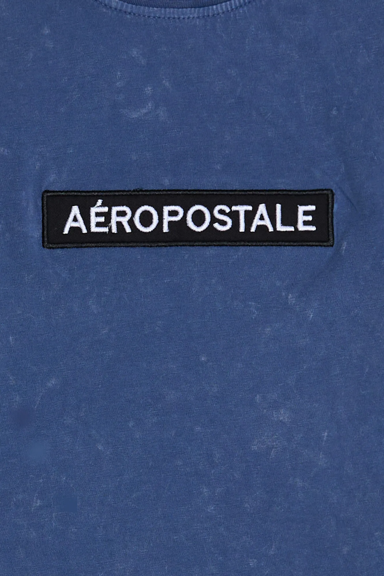 Aropostale Embroidered Box Graphic Acid Wash Tee