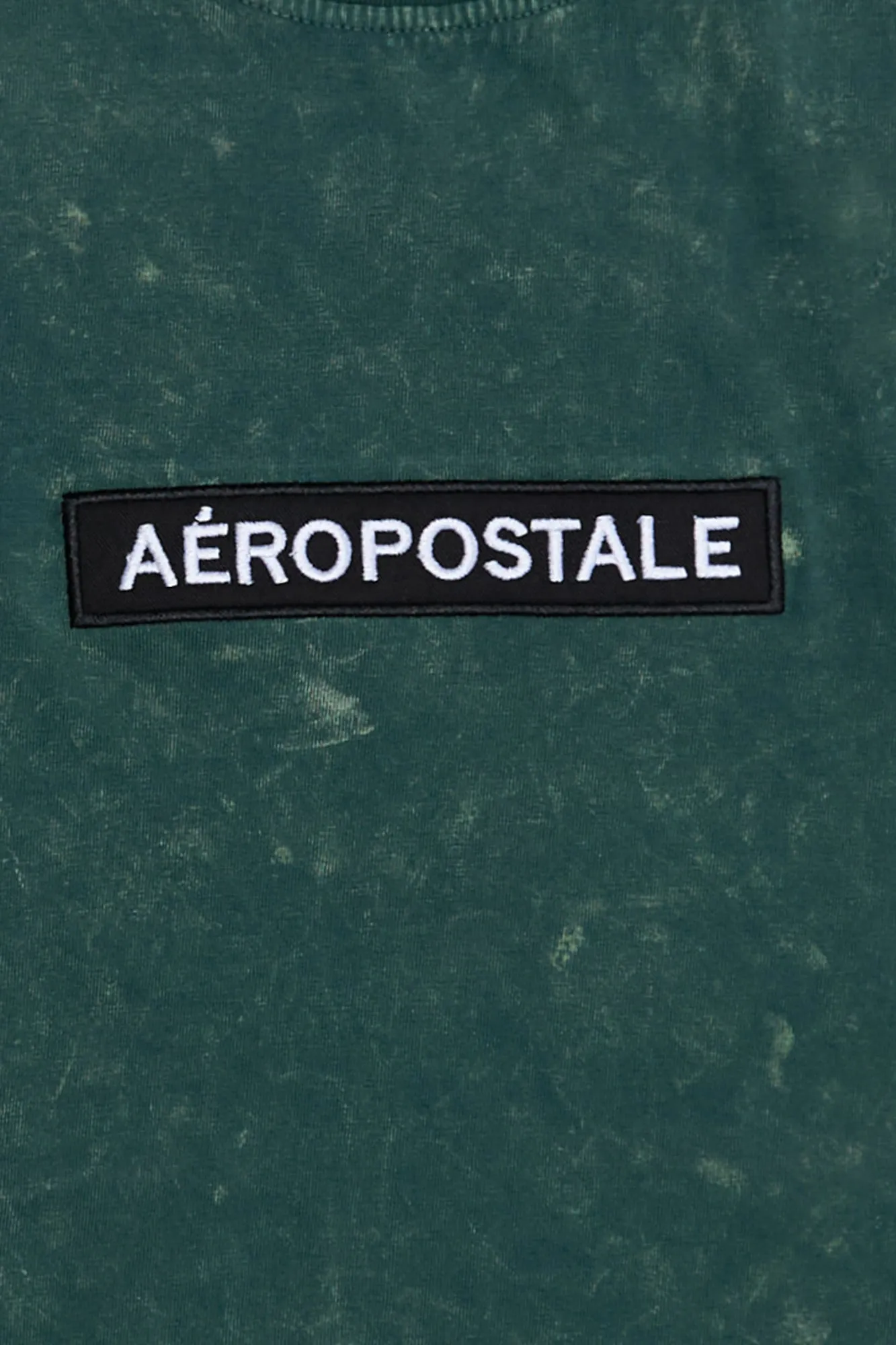 Aropostale Embroidered Box Graphic Acid Wash Tee