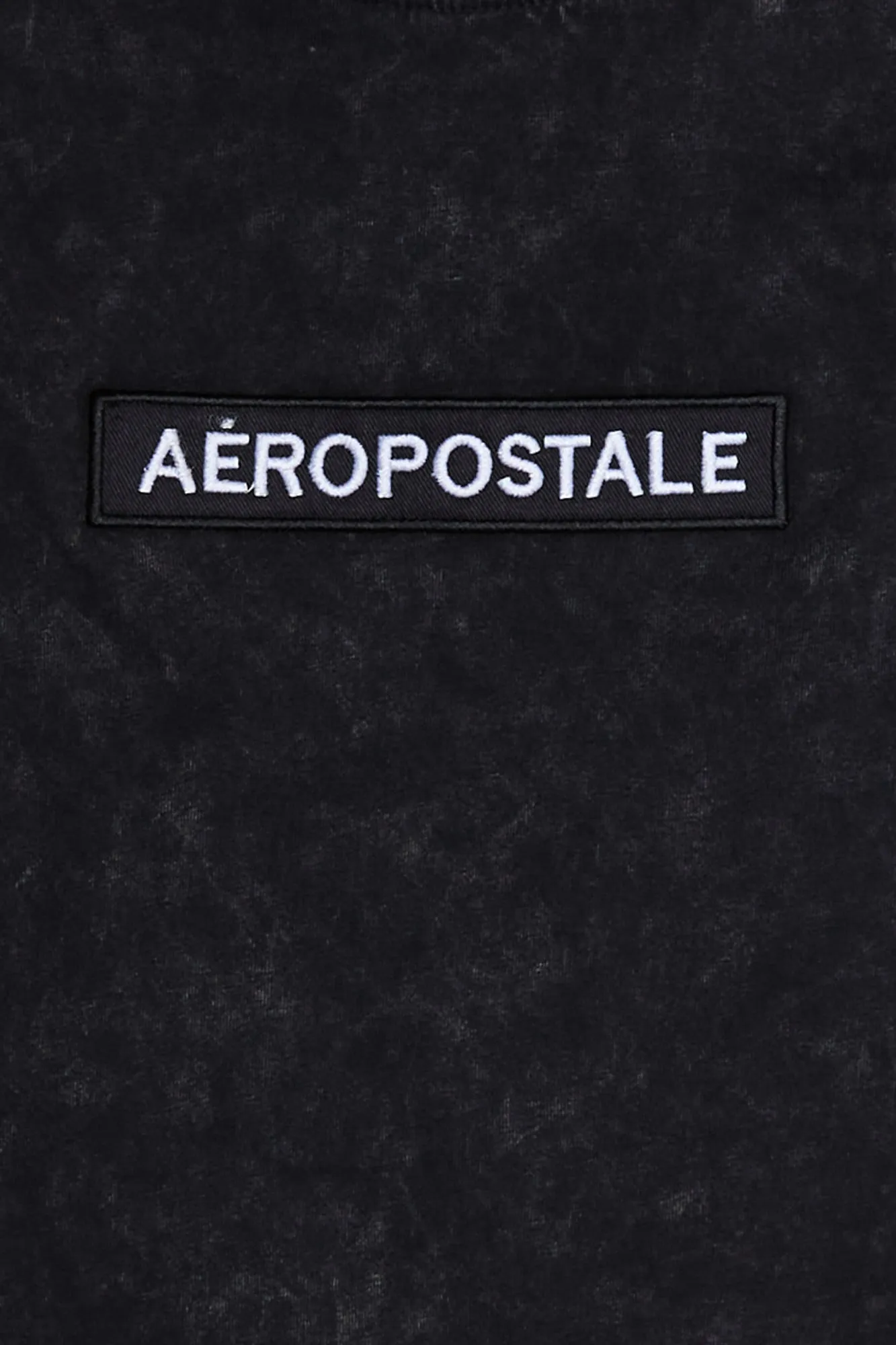 Aropostale Embroidered Box Graphic Acid Wash Tee