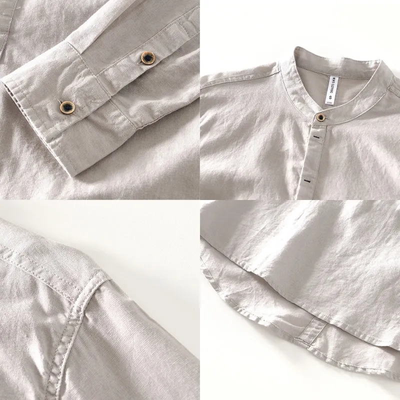 ASAHI LOW COLLAR SHIRT