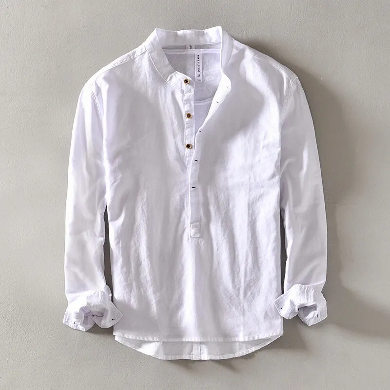ASAHI LOW COLLAR SHIRT