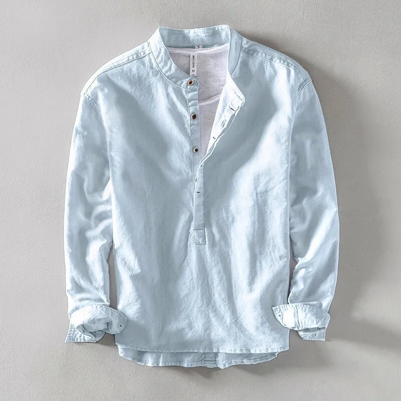 ASAHI LOW COLLAR SHIRT