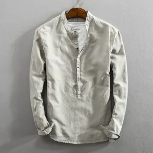ASAHI LOW COLLAR SHIRT