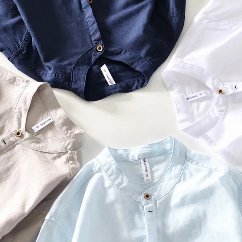 ASAHI LOW COLLAR SHIRT