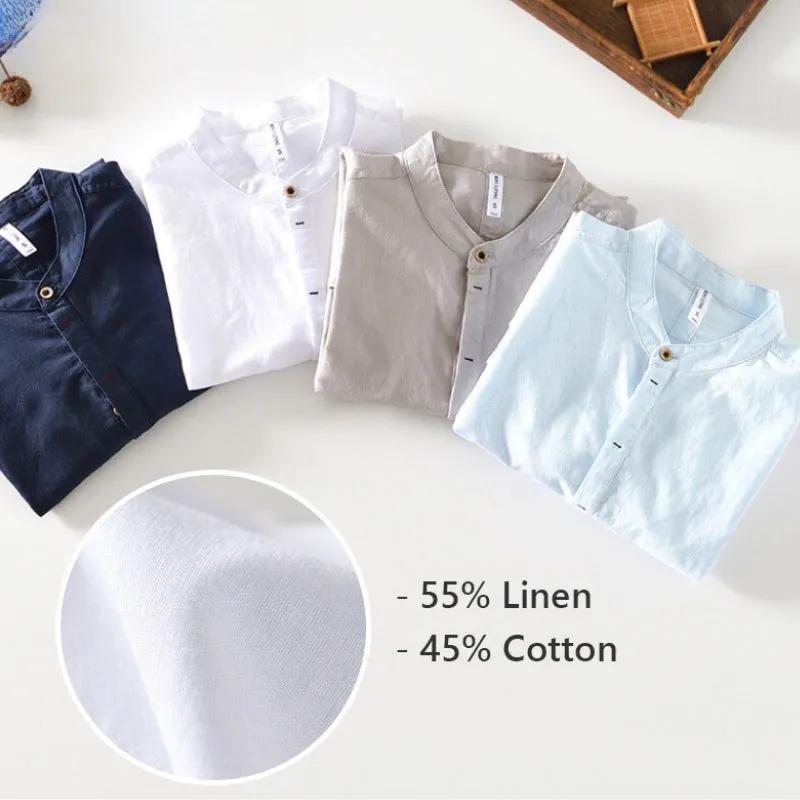 ASAHI LOW COLLAR SHIRT