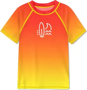 BesserBay Boy's UV Sun Protection Short Sleeve Quick-Dry Crewneck Rash Guard Shirt 3-14 Years