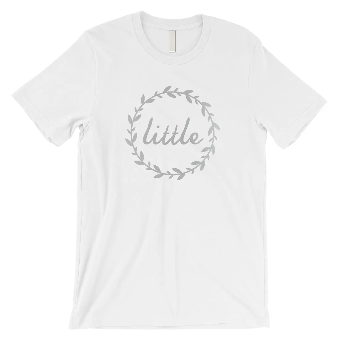 Big Little Leaf Wreath-SILVER Mens T-Shirt Pretty Trendy Design