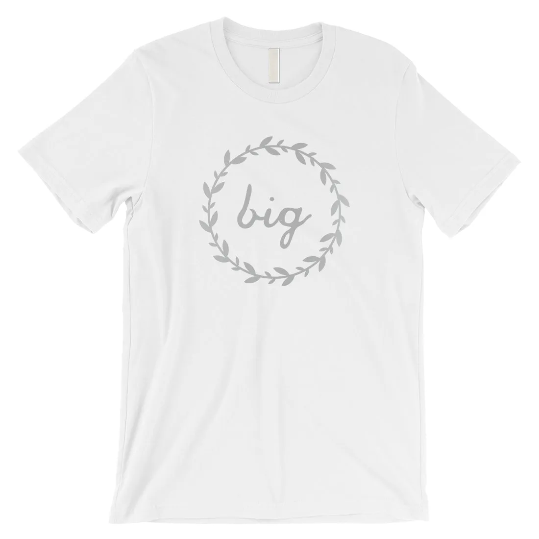 Big Little Leaf Wreath-SILVER Mens T-Shirt Pretty Trendy Design