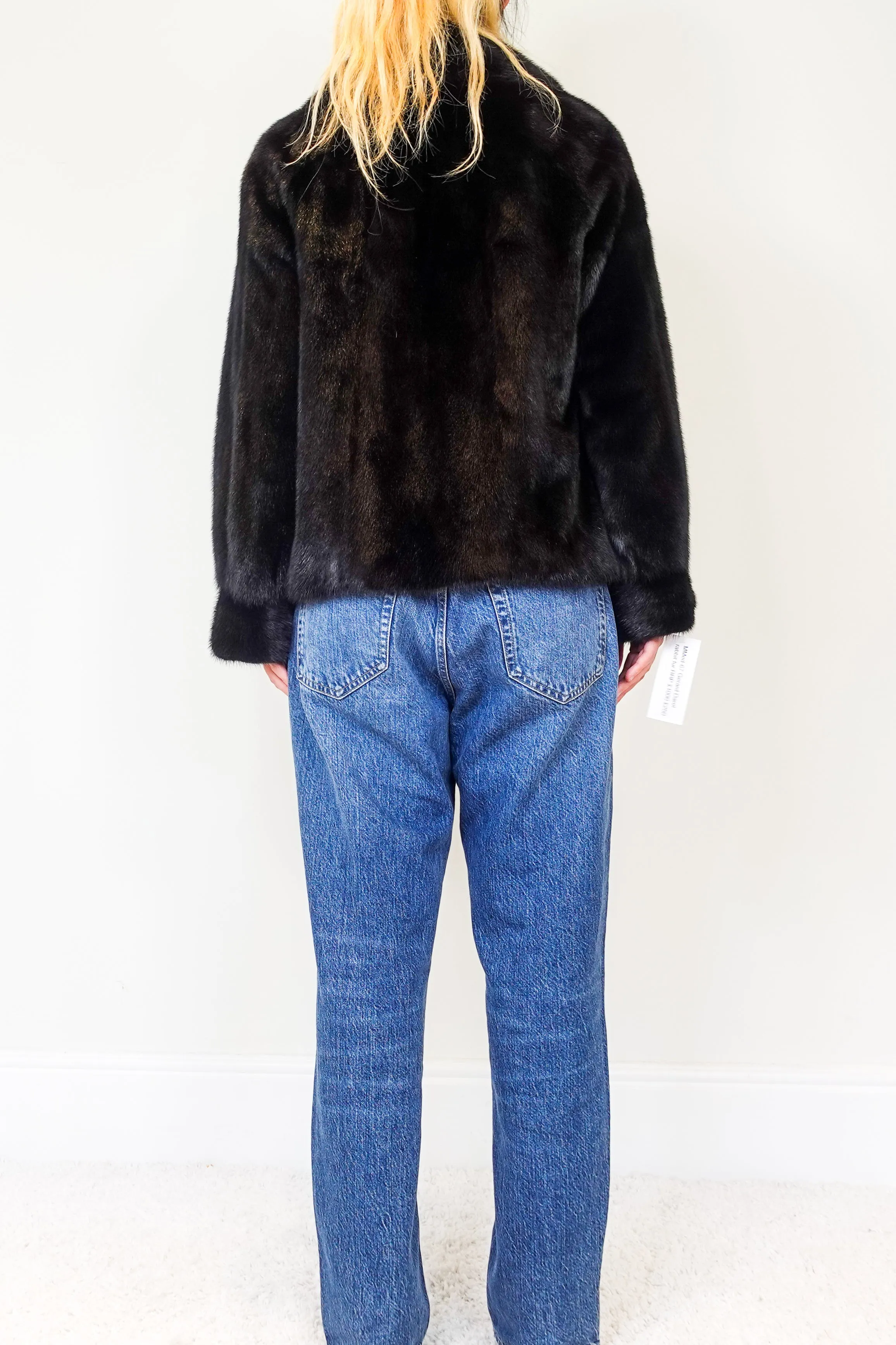 Black fur Coat RRP £1000