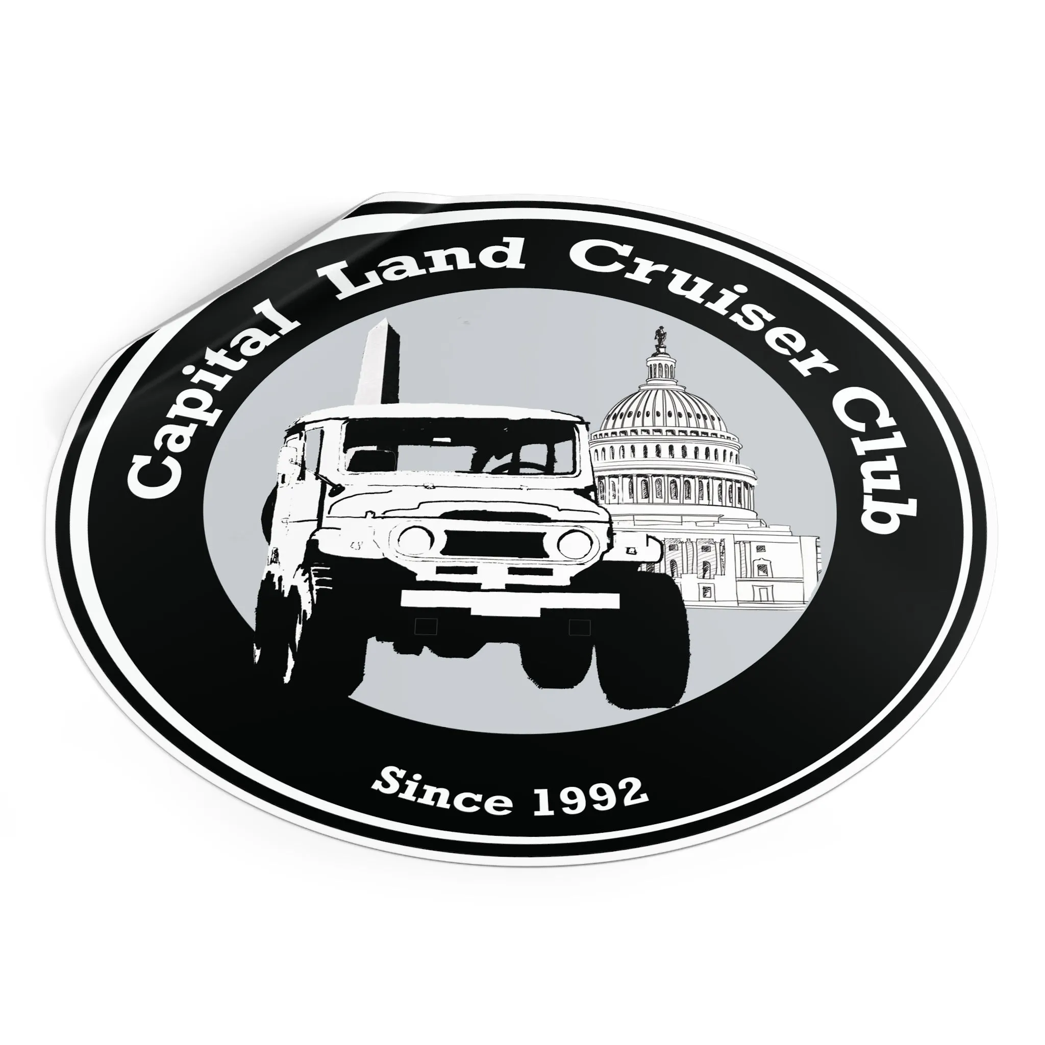 Capital Land Cruiser Vinyl Sticker Decal Bumper Sticker