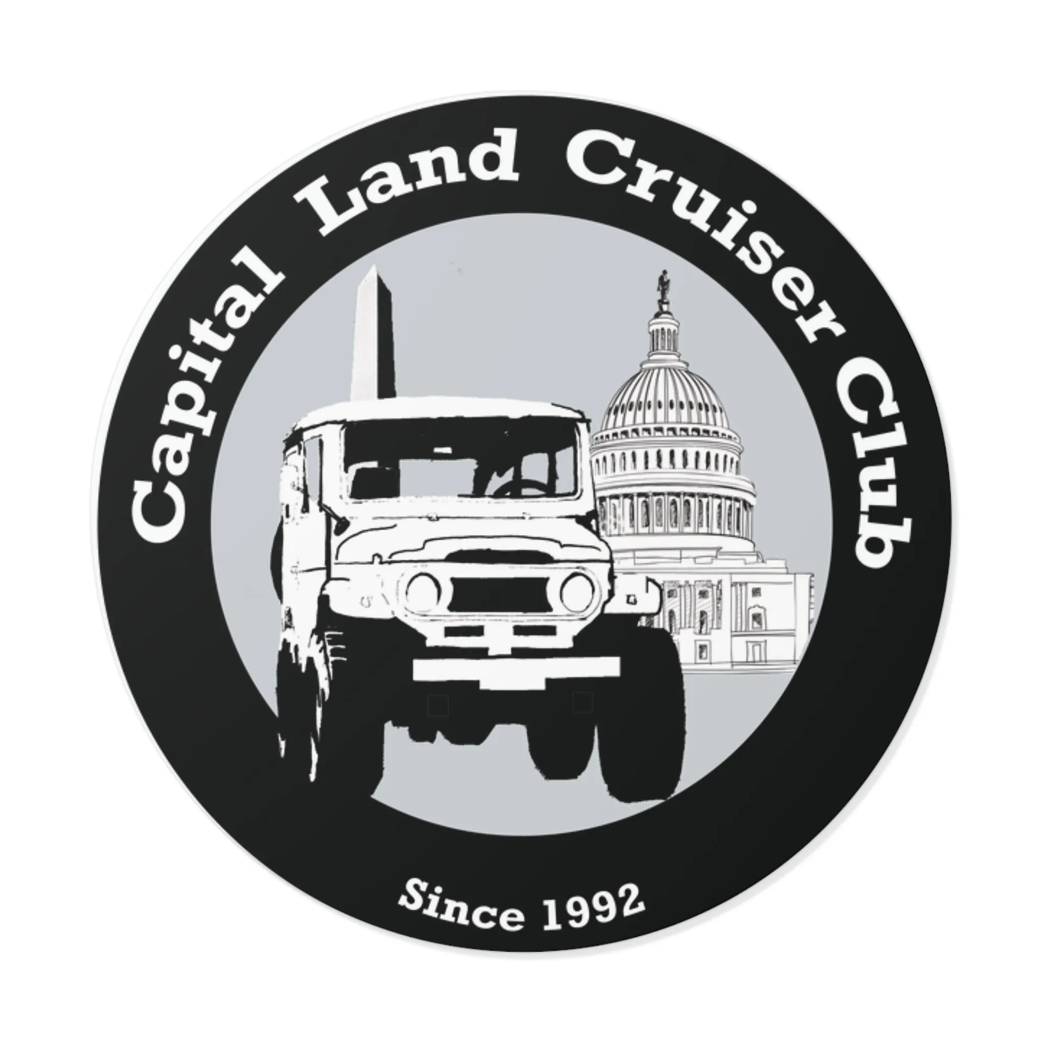 Capital Land Cruiser Vinyl Sticker Decal Bumper Sticker