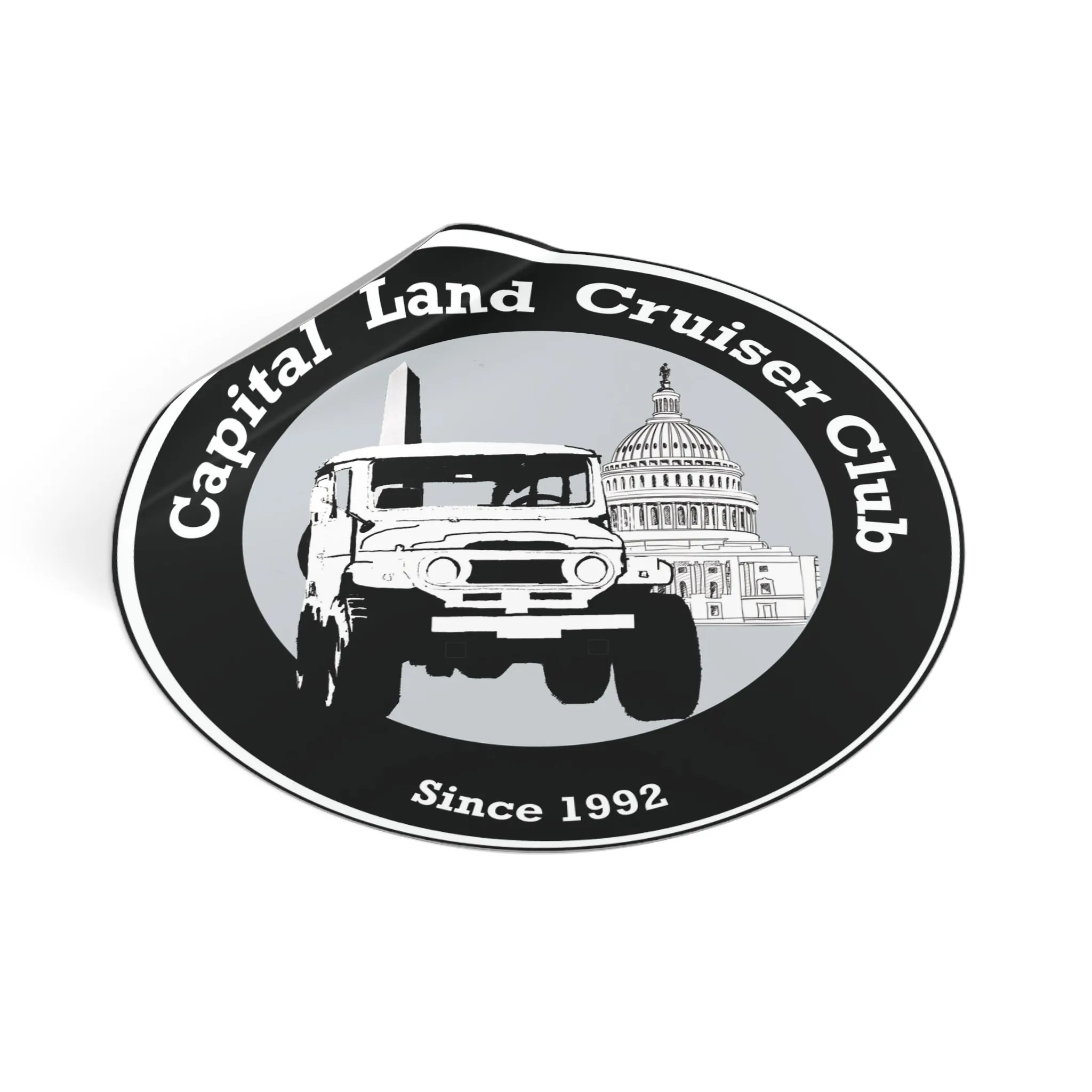 Capital Land Cruiser Vinyl Sticker Decal Bumper Sticker