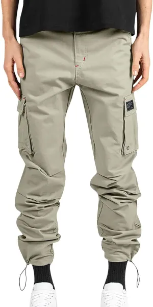 Cargo Pants for Men Solid Color Multi-Pocket Camo Pants Work Pants for Men Oversized Sweatpants Stretch Pants Men