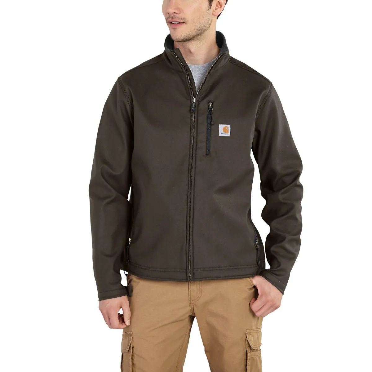 Carhartt Men's Dark Coffee Quick Duck Pineville Jacket