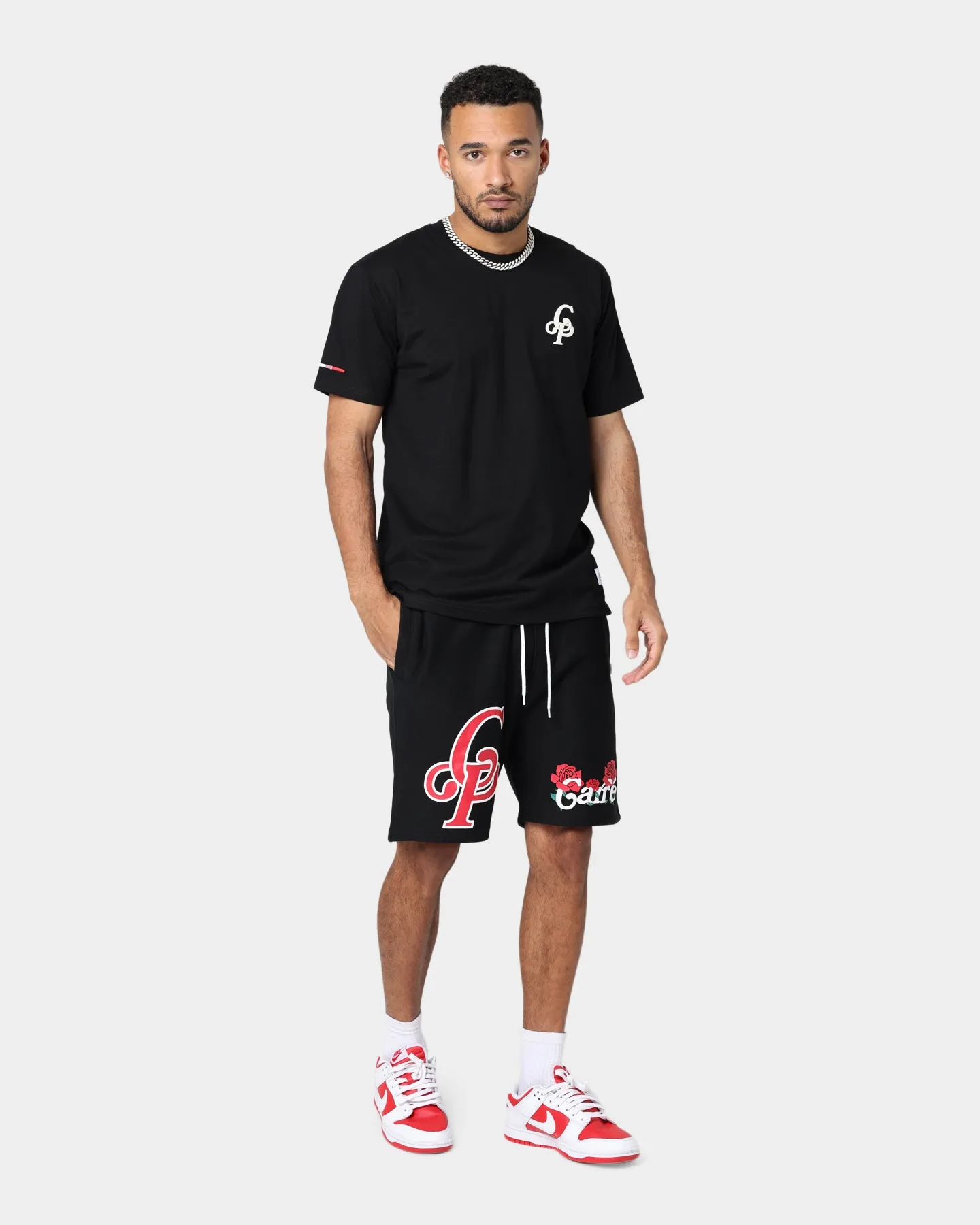 Carre Volle Rose Vintage T-Shirt Black