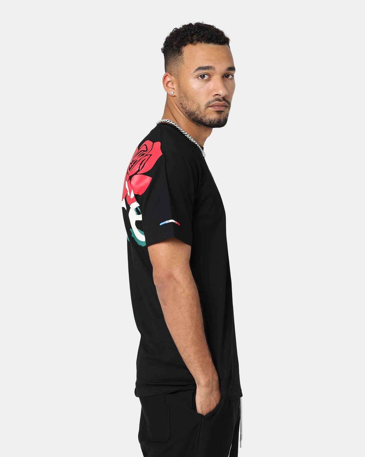 Carre Volle Rose Vintage T-Shirt Black