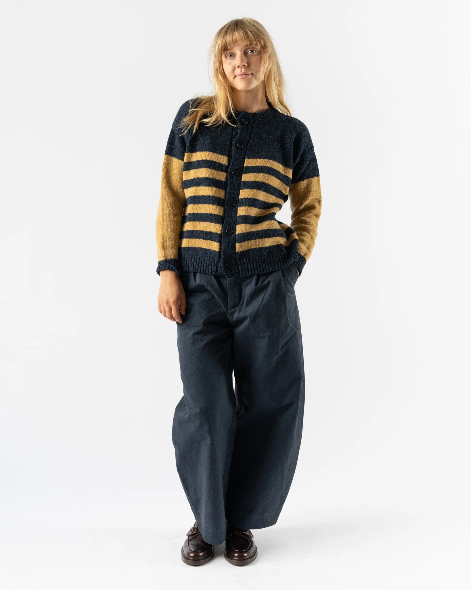 Cawley Rosa Cardigan in Vintage Heather/Maize