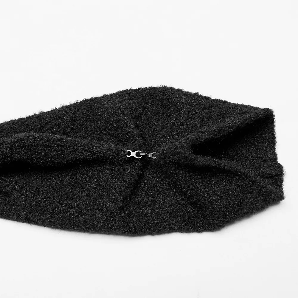 Chic Asymmetric Wool-Blend Long Cardigan - Must-Have