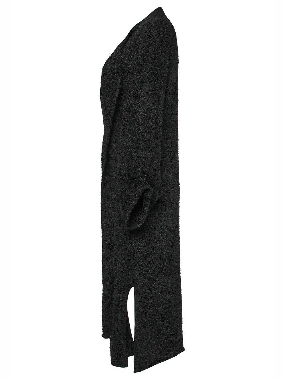 Chic Asymmetric Wool-Blend Long Cardigan - Must-Have