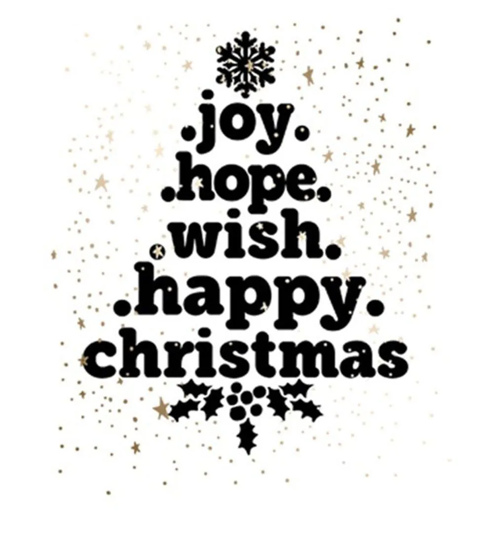 Christmas Tree Word Holiday Graphic T-Shirt
