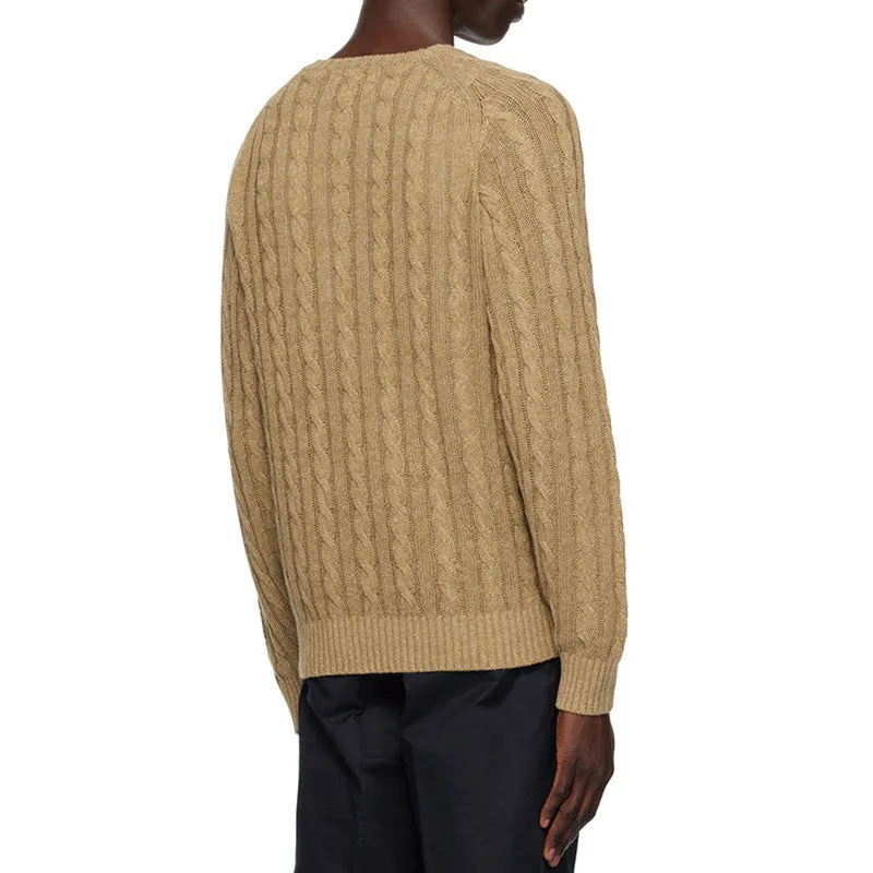 Custom Logo Cable Knit Sweater - OEM/ODM 100% Cotton Knitwear Manufacturer