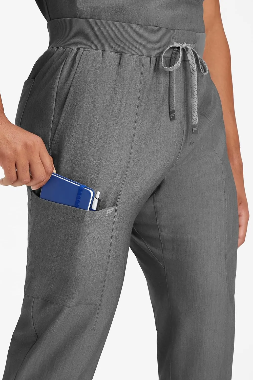 Fabletics Men's Intake Scrub Pant - MotionTech, 4-Way Stretch, Pocket-Packed, Wrinkle-Resist, Semi-Slim Fit