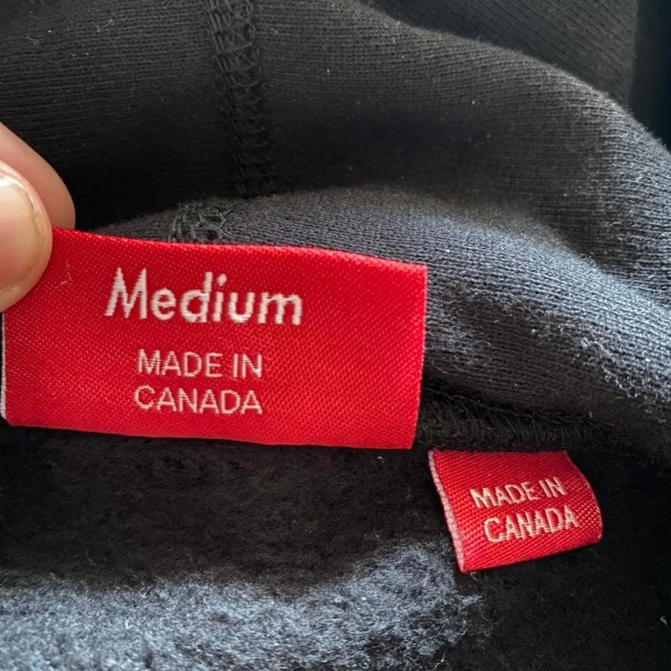 FW20 Supreme Black Cross Box Logo hoodie (M)