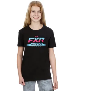 FXR  Youth Moto Premium T-Shirt Black Nightclub Cotton Screen Print