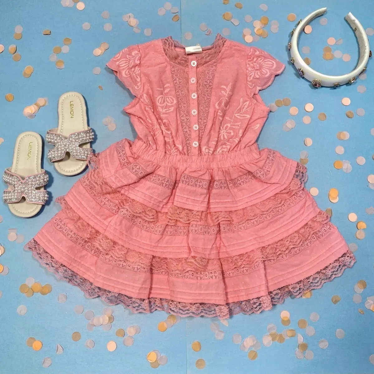 GINA EMBROIDERED DRESS