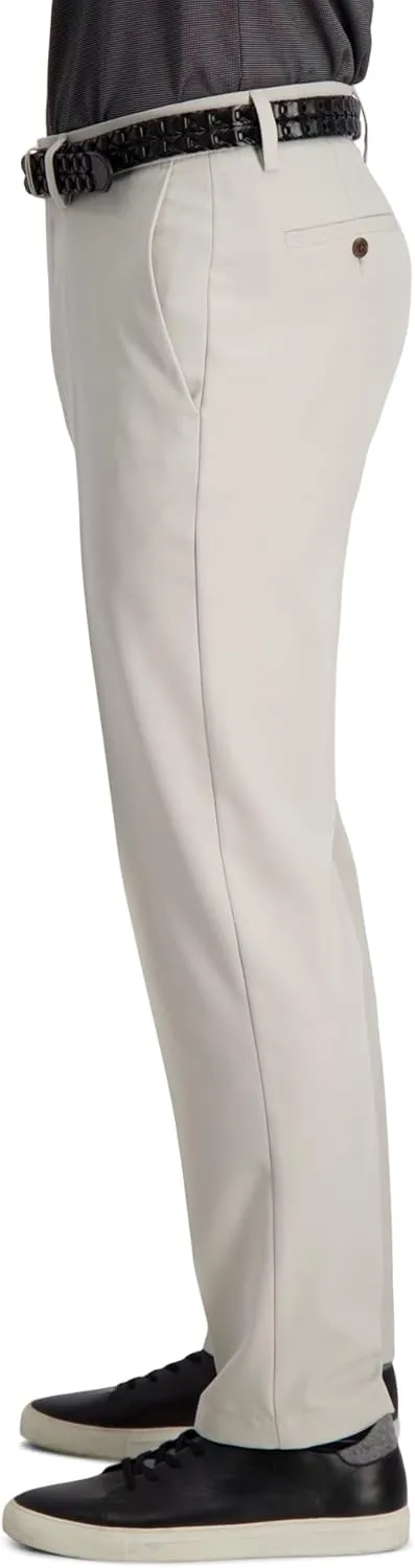 Haggar Men's Cool 18 Pro Slim Fit Flat Front Dress Casual Stretch Golf Pant