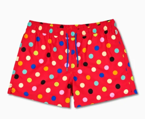Happy Socks - Big Dot Swim Shorts, Pink
