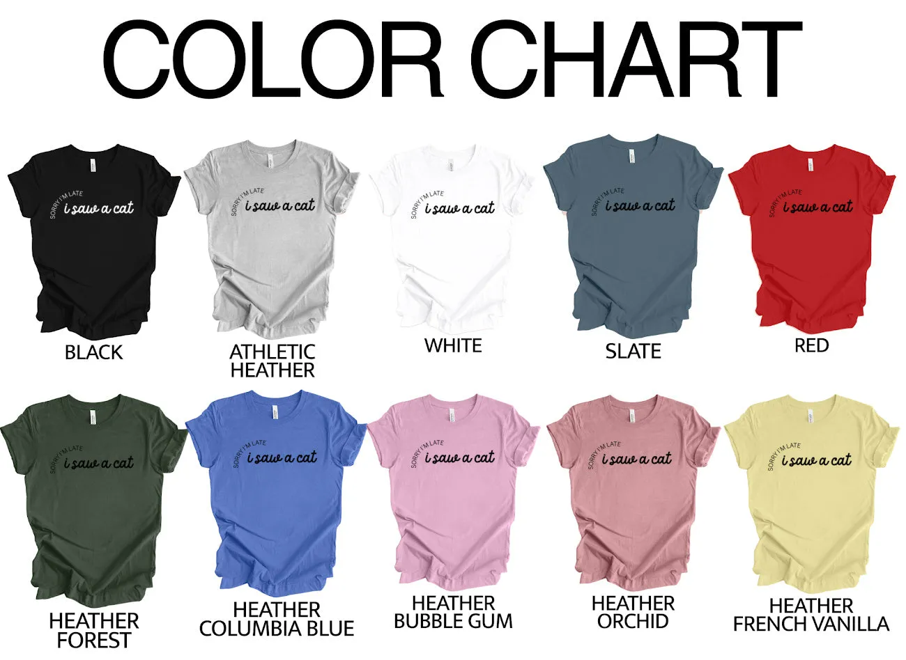 I Saw A Cat T-Shirt