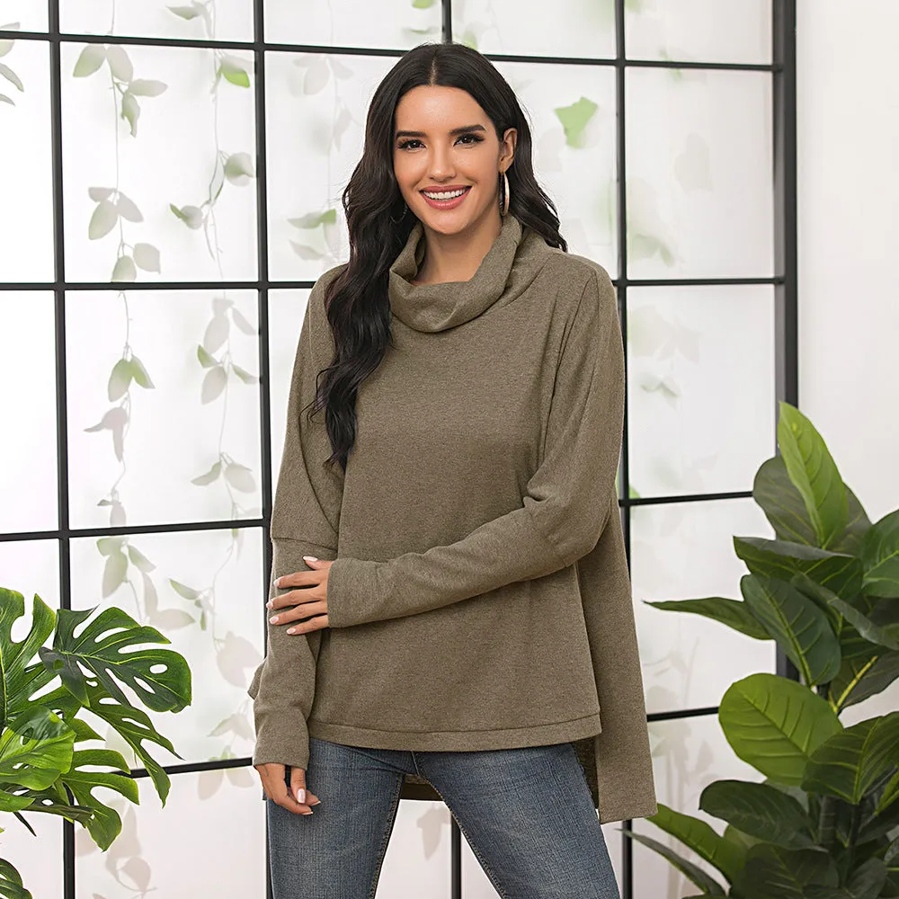 Irregular long casual sweater