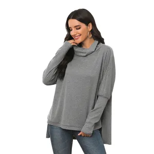 Irregular long casual sweater