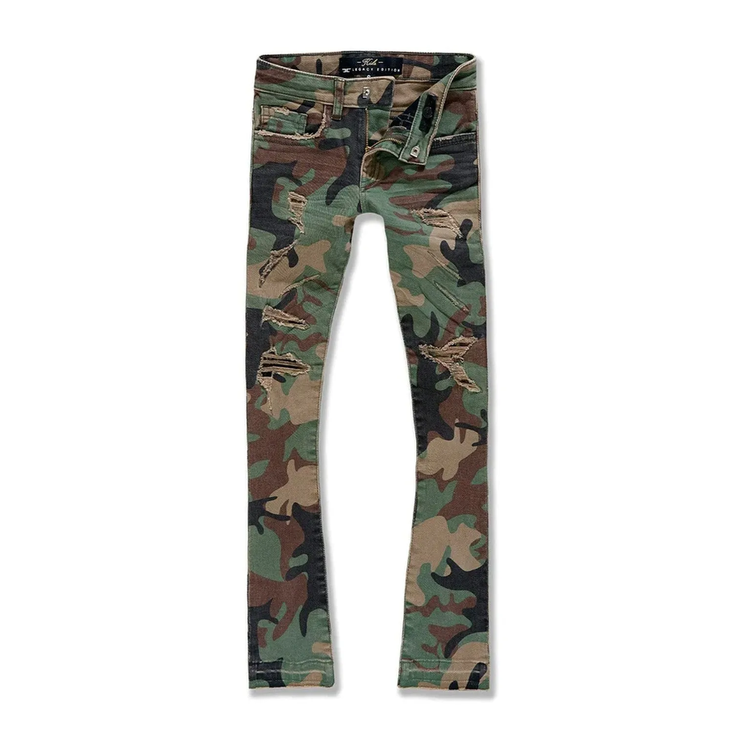 Jordan Craig Stacked Big Kids' Pants Vintage Camo