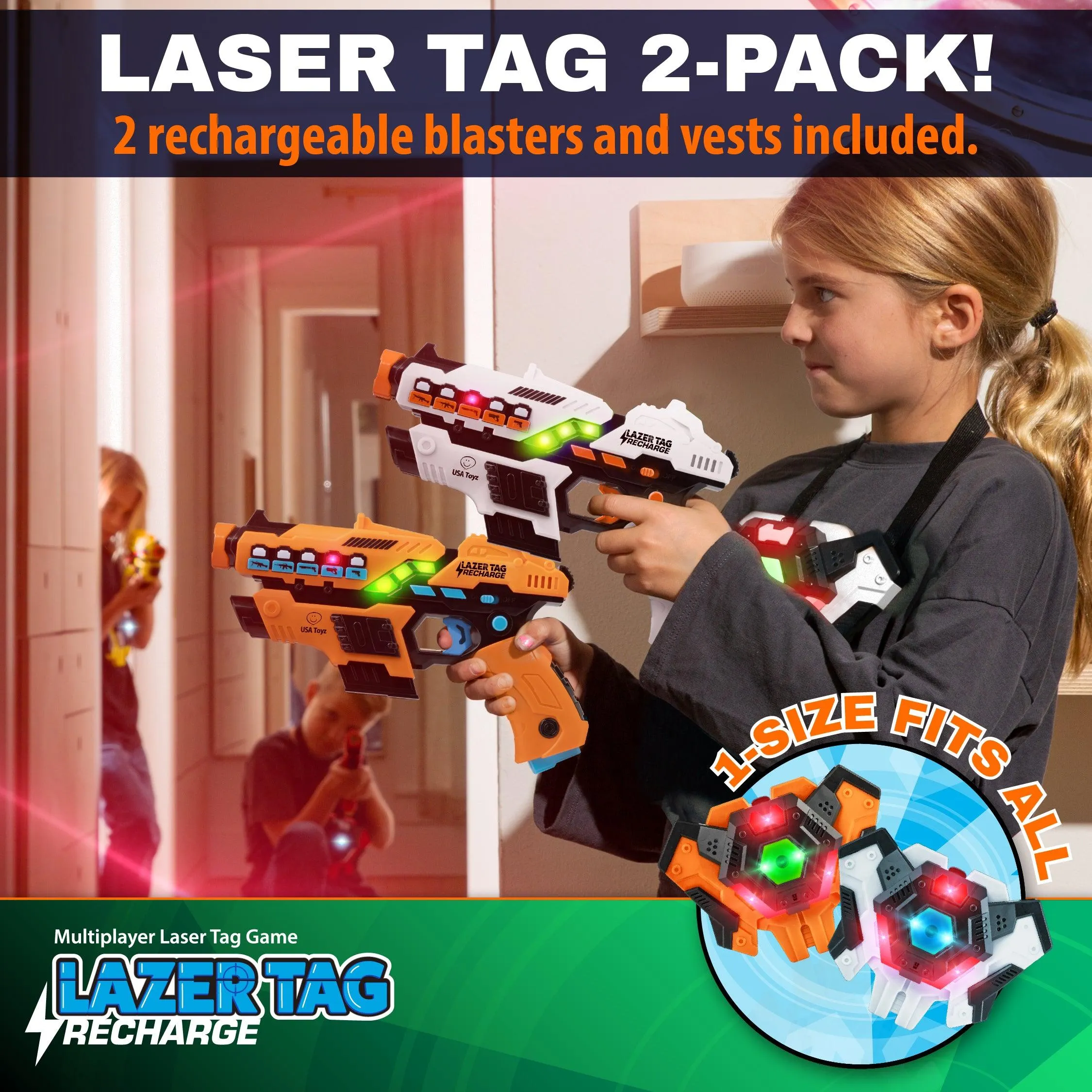 Laser Tag 2 Pack (Rechargeable)