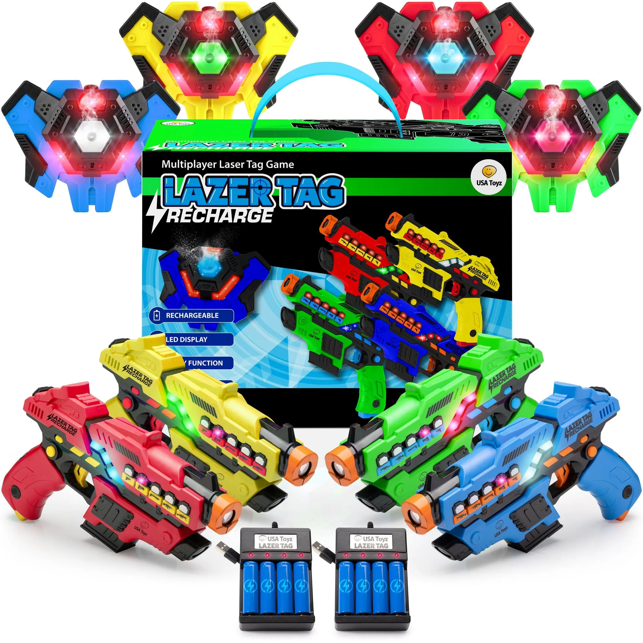 Laser Tag 4 Pack (Rechargeable)