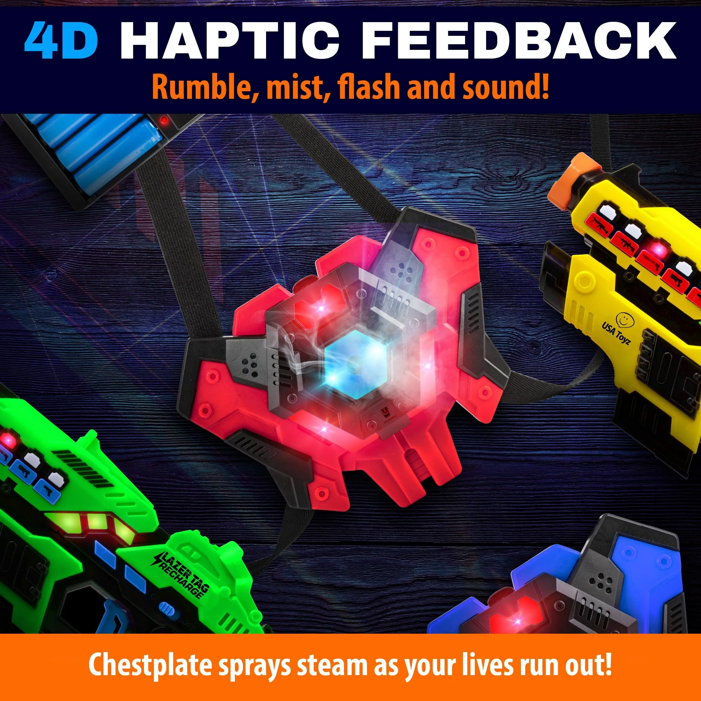 Laser Tag 4 Pack (Rechargeable)