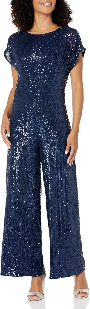 Maggy London womens Wide Neck JumpsuitSpecial Occasion Dress