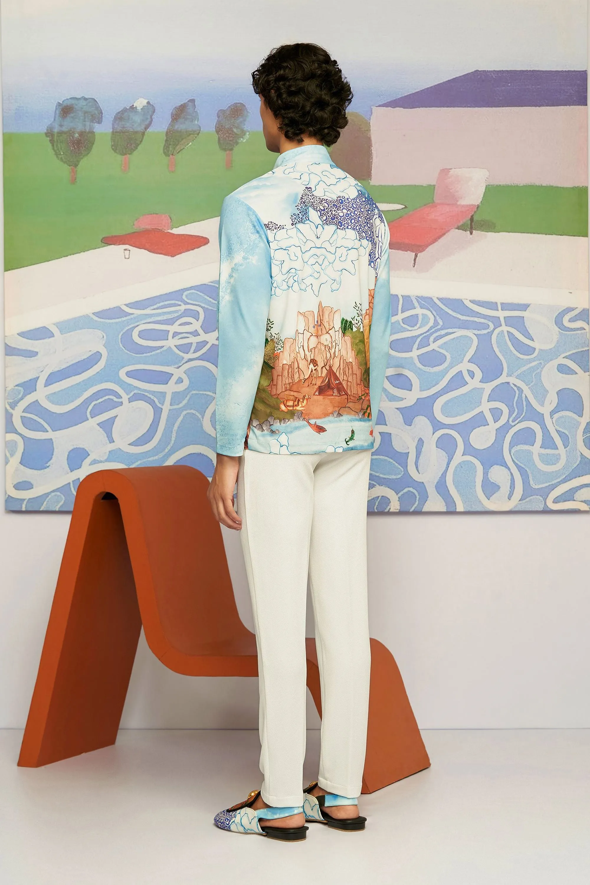 Maru Zip-up Turtleneck Polo