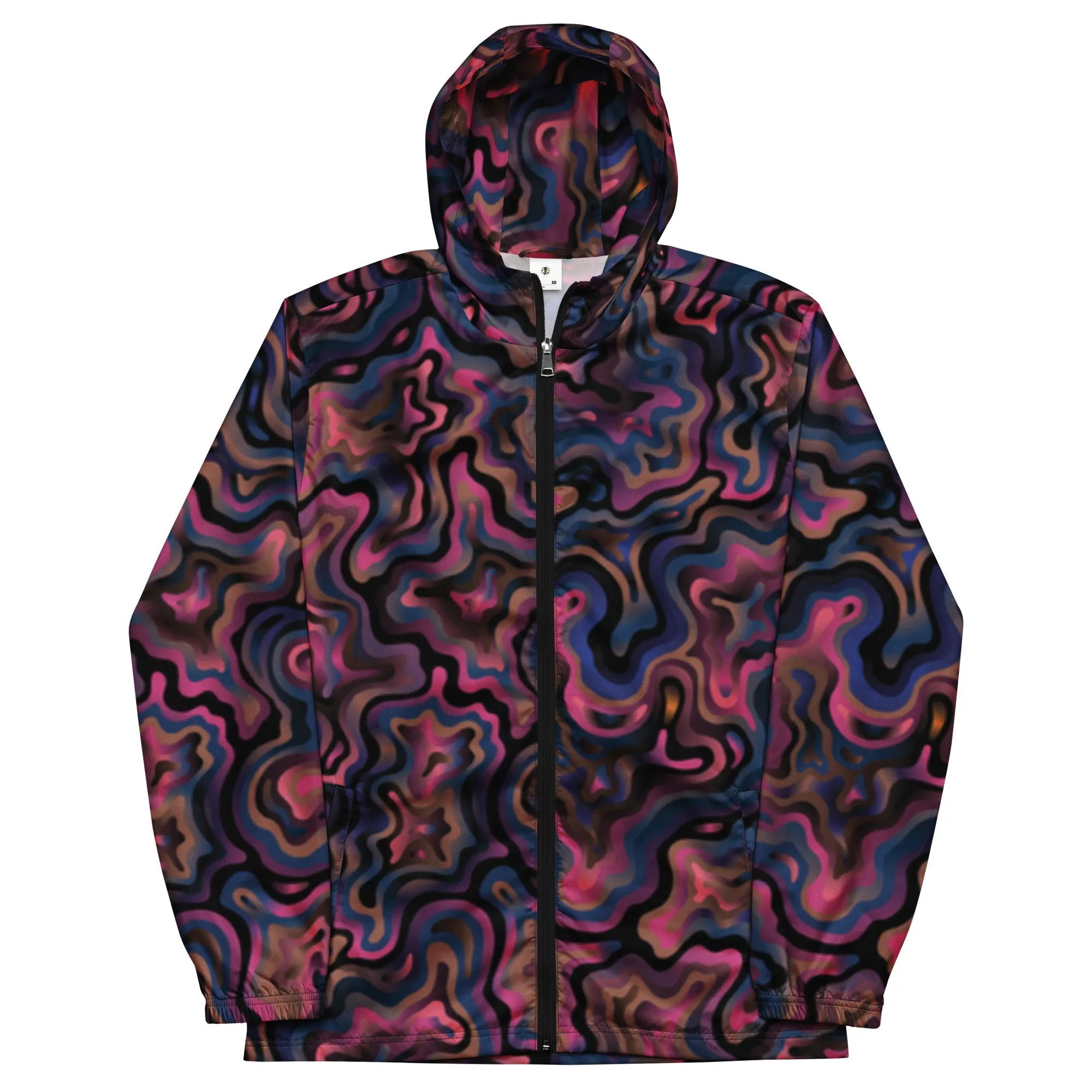 Mens Tropical Florescent Windbreaker