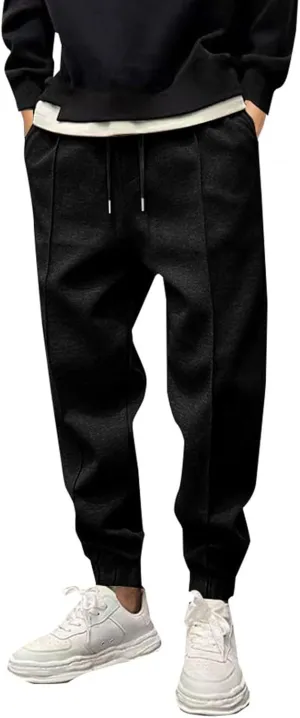 MIDOO Cargo Pants Men Drawstring Chino Cargo Pants Lightweight Hiking Pants Outdoor Twill Track Jogging Sweatpants Pants