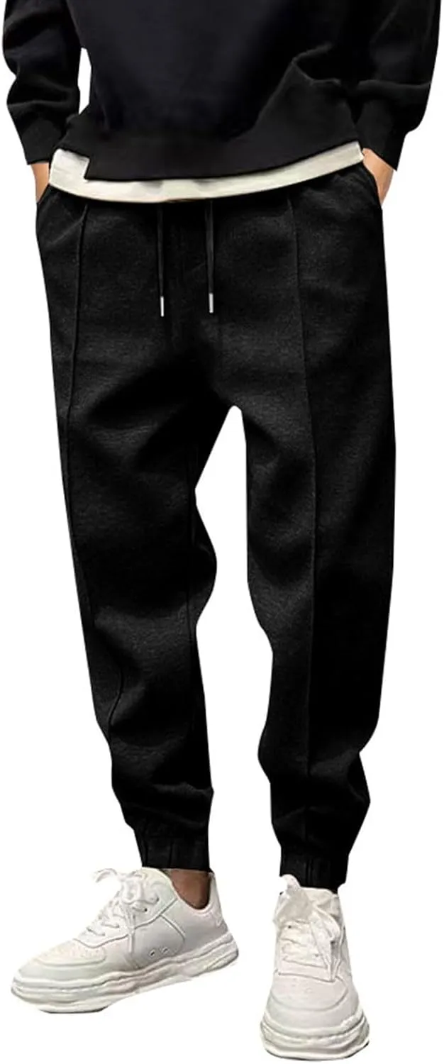 MIDOO Cargo Pants Men Drawstring Chino Cargo Pants Lightweight Hiking Pants Outdoor Twill Track Jogging Sweatpants Pants