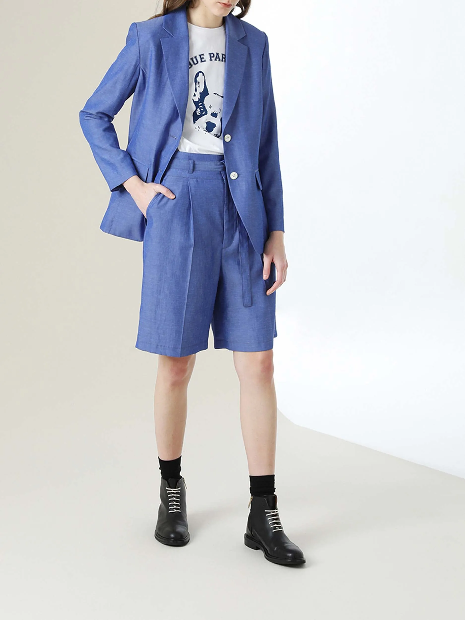 MIHOKO SAITO Eco Chambray Short Pants