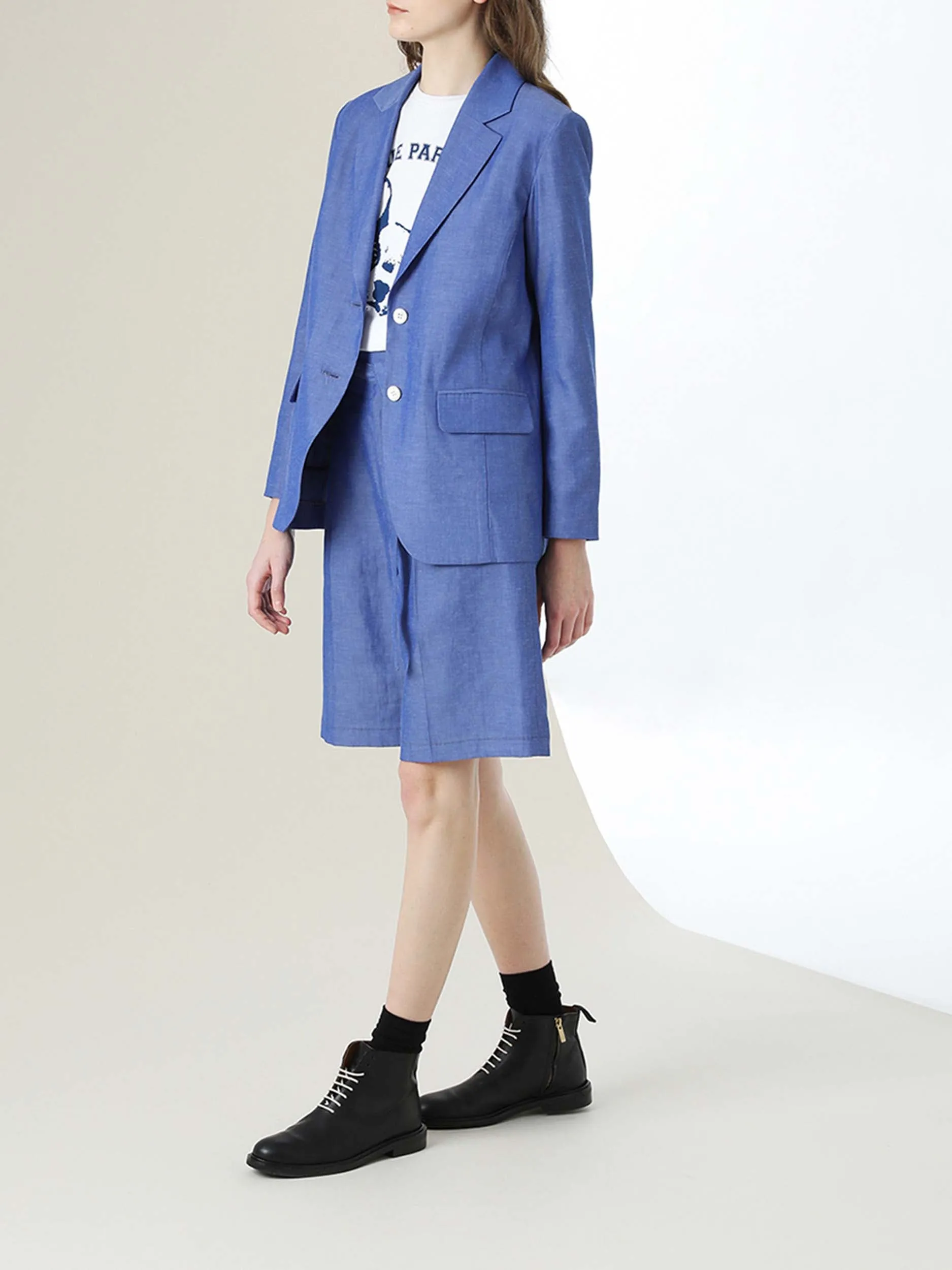 MIHOKO SAITO Eco Chambray Short Pants